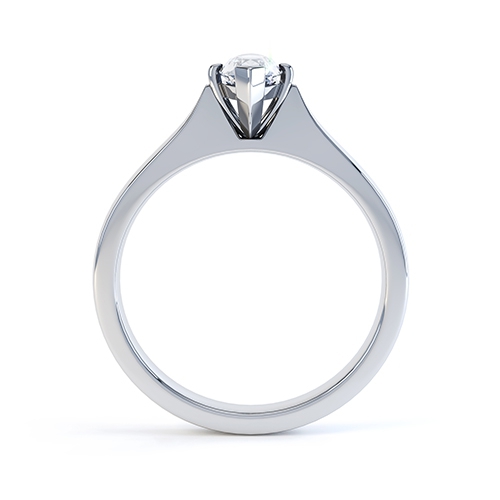 Kysa Marquise Cut Diamond Ring Side View 