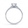 Mabeline Oval Diamond Shoulder Set Ring Side View thumbnail