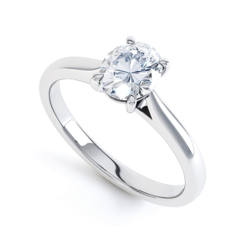 Morgana Oval Diamond Engagement Ring