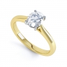 Morgana Yellow Gold Oval Diamond Engagement Ring thumbnail