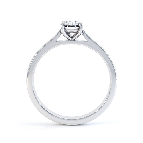 Morgana Oval Diamond Engagement Ring Side View 