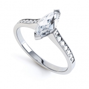 Amaryllis Marquise Diamond Shoulder Ring 