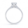 Amaranta Princess Cut Diamond Shoulder Ring Side View thumbnail