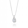 Aedyn Round Halo Diamond Pendant thumbnail