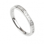 2.5MM Wide Channel Set Eternity Ring 0.33 Carats