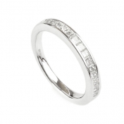 3.0MM Wide Channel Set Eternity Ring 0.48 Carats 