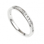 2.5MM Wide Channel Set Eternity Ring 0.28 Carats