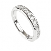 3.5MM Wide Channel Set Eternity Ring 0.59 Carats