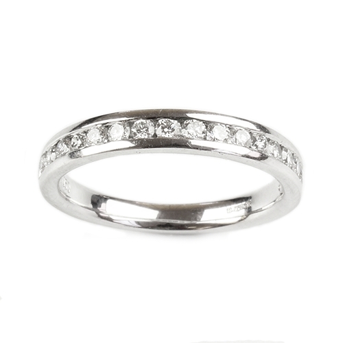 Gold 3.5MM Wide Channel Set Eternity Ring 0.59 Carats