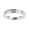 Gold 3.5MM Wide Channel Set Eternity Ring 0.59 Carats thumbnail
