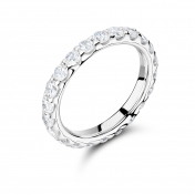 2MM Claw Set Eternity Ring 0.75 Carats