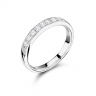Millgrain Set Diamond Half Eternity Ring thumbnail