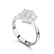 Bralee Cluster Diamond Ring