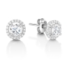 Bianca Diamond Cluster Earrings Front View  thumbnail