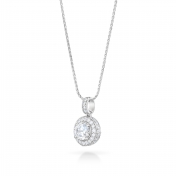 Brigita Round Diamond Pendant