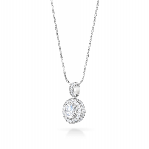 Brigita Round Diamond Pendant