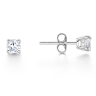 Albany 4 Claw Round Diamond Stud Earrings thumbnail
