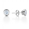 Zoelle Rubover Round Diamond Stud Earrings thumbnail