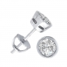 Lenae Round Rubover Diamond Stud Earring thumbnail