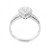 Petra Pear Multi Set Diamond Ring Side View  thumbnail