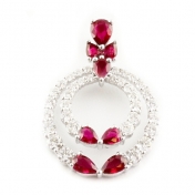 Ruby and Diamond Pendant