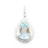 Aquamarine and Diamond Pendant thumbnail