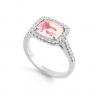 Rosabella. Pink Topaz and diamond ring thumbnail