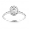 Diamond oval cluster ring thumbnail