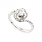 four spiral spin diamond ring