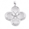 four leaf clover diamond pendant thumbnail