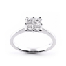 Four stone diamond cut engagement ring thumbnail