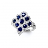 Sapphire cocktail ring thumbnail