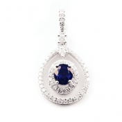 Sapphire and Diamond Pendant