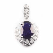 Oval Sapphire and Diamond 