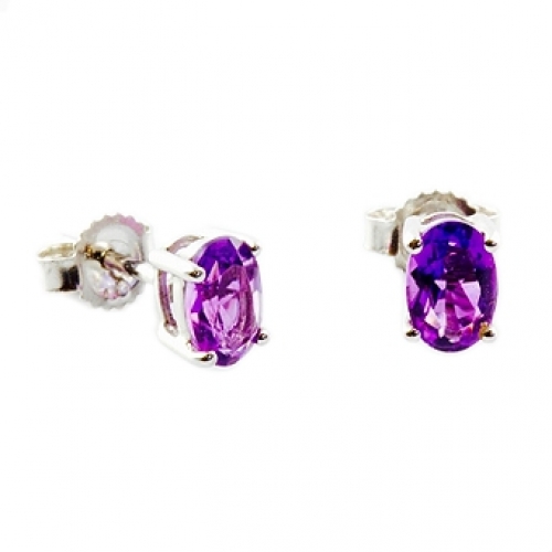 blackcurrant stud earrings 