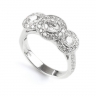 Art Deco style three stone Diamond Ring thumbnail