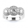 Art Deco style three stone Diamond Ring thumbnail