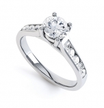 Engagement Rings With Diamond Shoulders