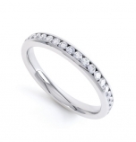 Half Round Eternity Rings