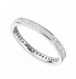 Full Princess Cut Eternity Rings